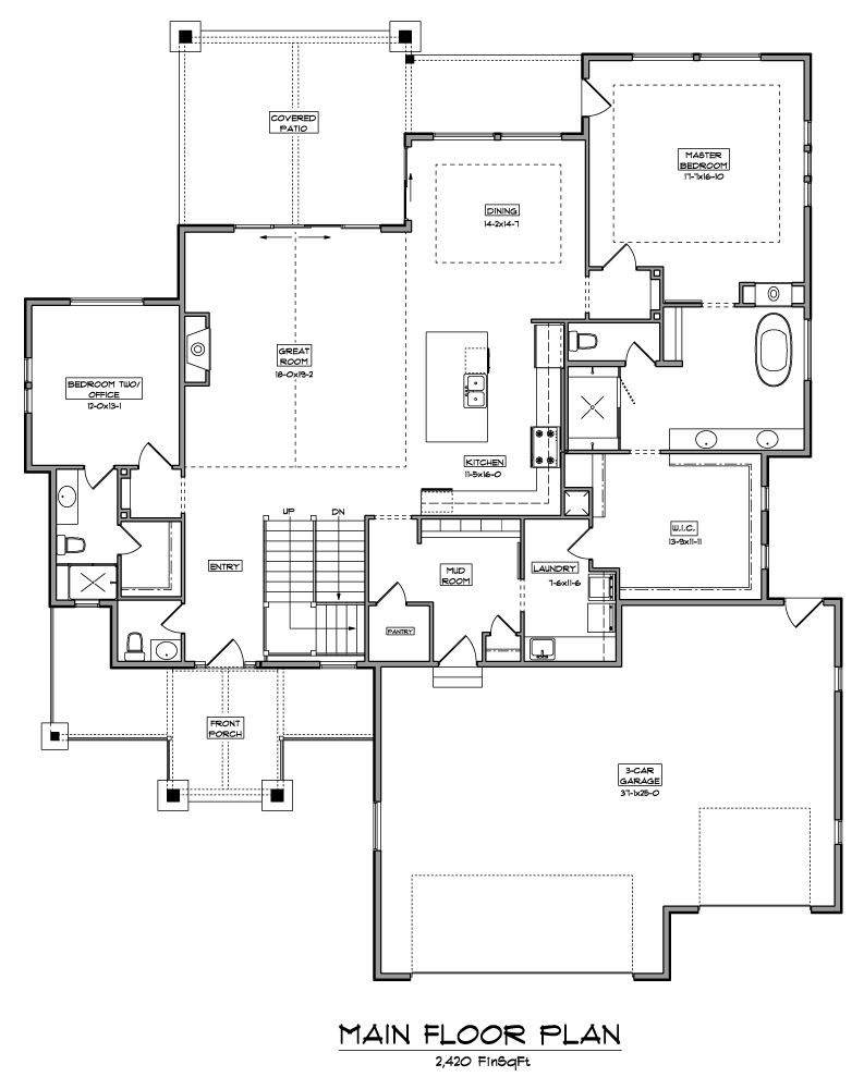 Image of main floorplan for The frontier